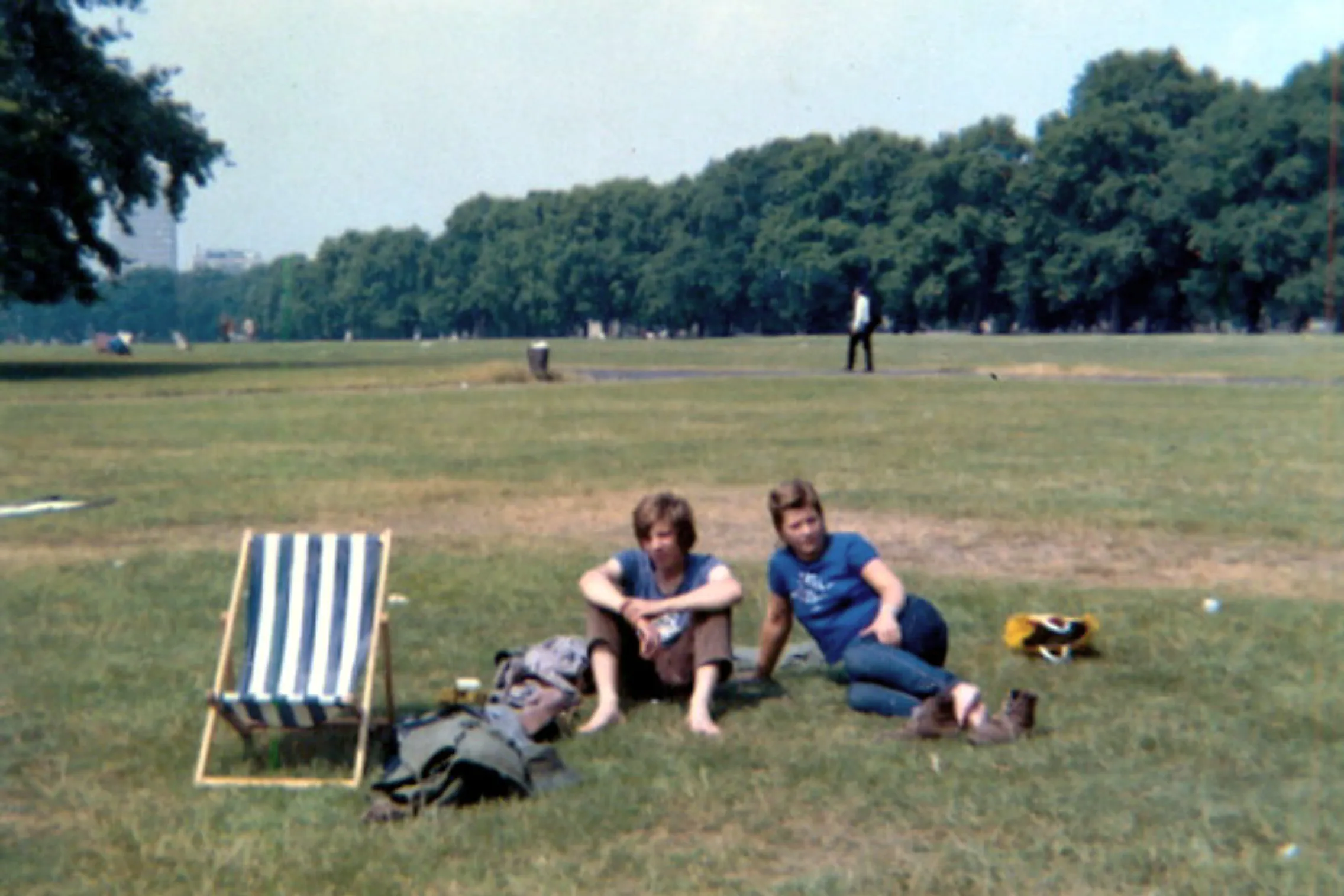 Hyde Park surrounded by green grass
